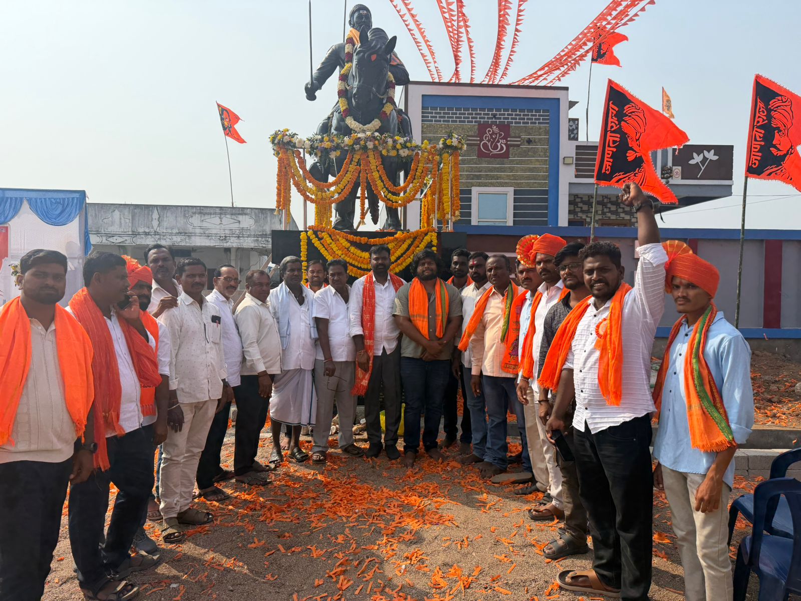 చర్లపల్లె లో శ్రీ చత్రపతి శివాజీ మహారాజ్ విగ్రహావిష్కరణ 